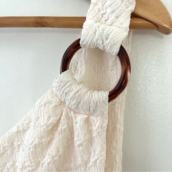 Revolve Likely Harley One Shoulder Asymmetrical Dress in Cream Size 10 NWT - Picture 7 of 11